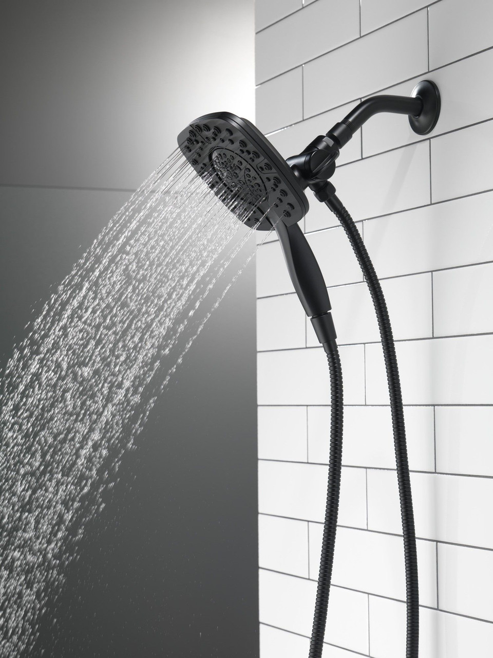 Delta 58498-BL Universal Showering Components In2ition HSSH 1.75 GPM 4-Setting, Matte Black
