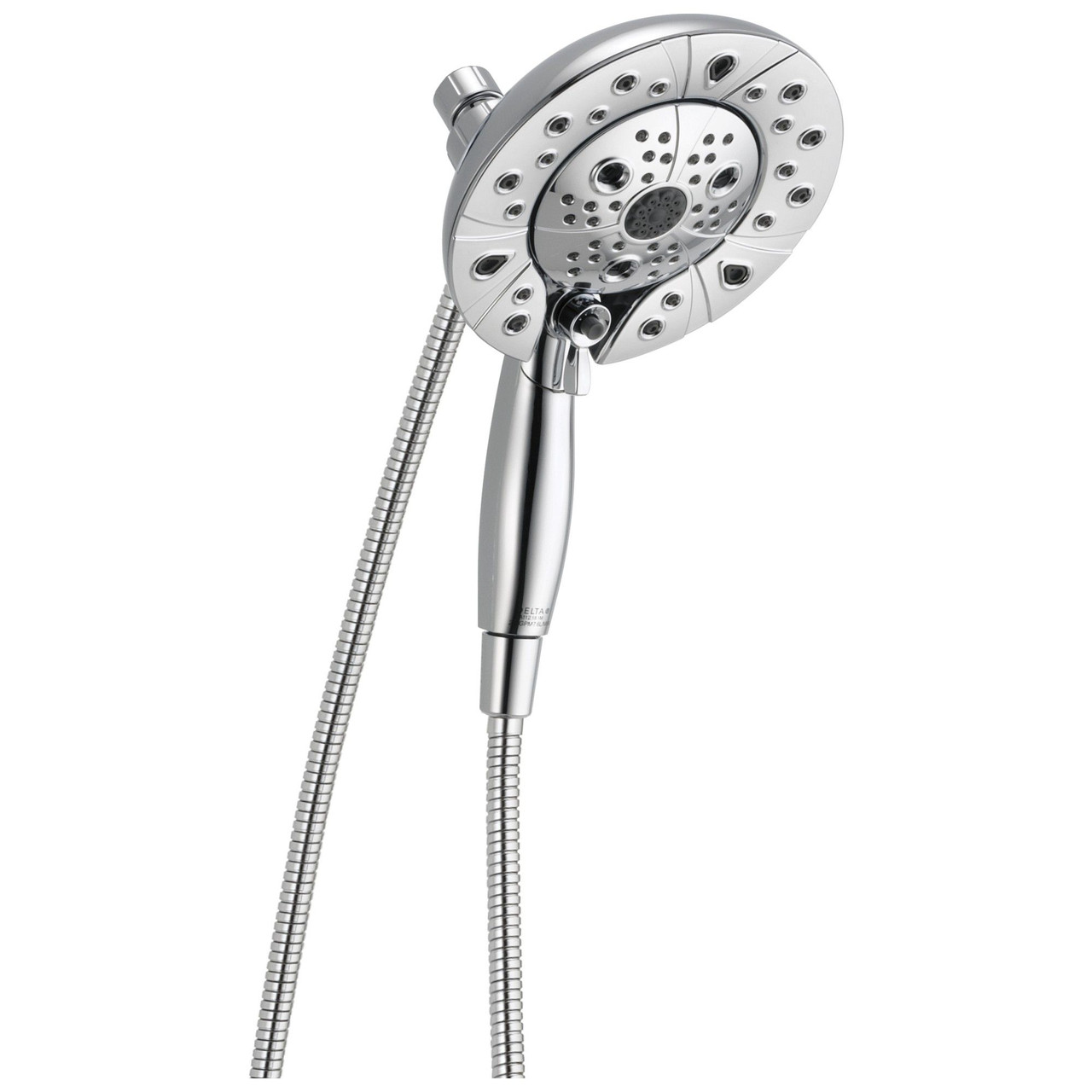 Delta 58480-PR-PK Universal Showering Components H2Okinetic In2ition 5-Setting Two-in-One Shower, Lumicoat Chrome