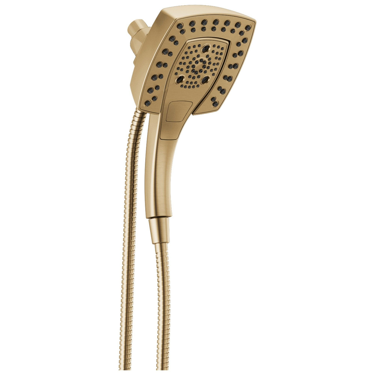 Delta 58474-CZ-PR25 Universal Showering Components H2Okinetic In2ition 5-Setting Two-In-One Shower, Lumicoat Champagne Bronze