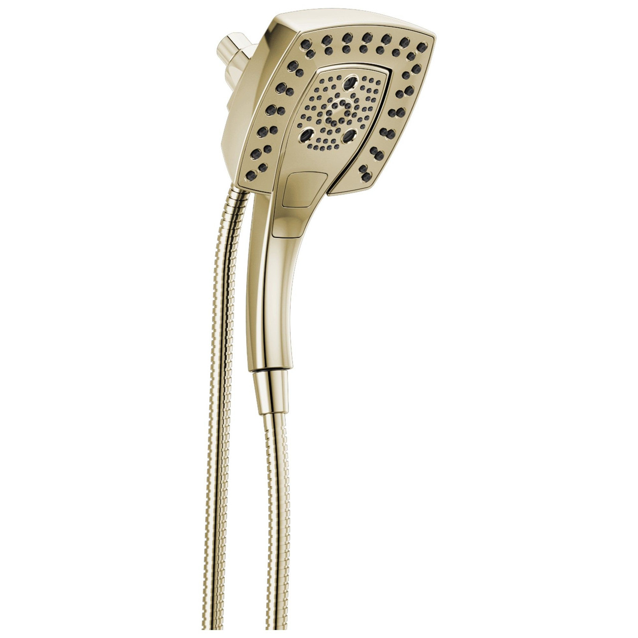 Delta 58474-PN-PR25 Universal Showering Components H2Okinetic In2ition 5-Setting Two-in-One Shower, Lumicoat Polished Nickel