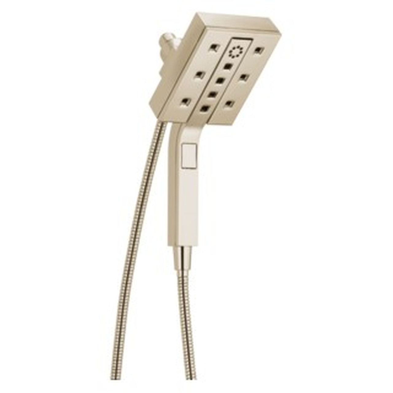 Delta 58473-PN-PR Universal Showering Components H2Okinetic In2ition 4-Setting Two-in-One Shower, Lumicoat Polished Nickel