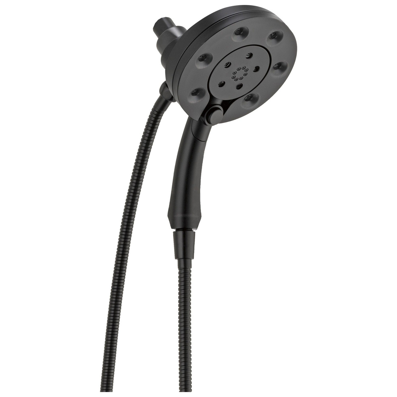 Delta 58472-BL Universal Showering Components H2Okinetic In2ition 4-Setting Two-in-One Shower, Matte Black