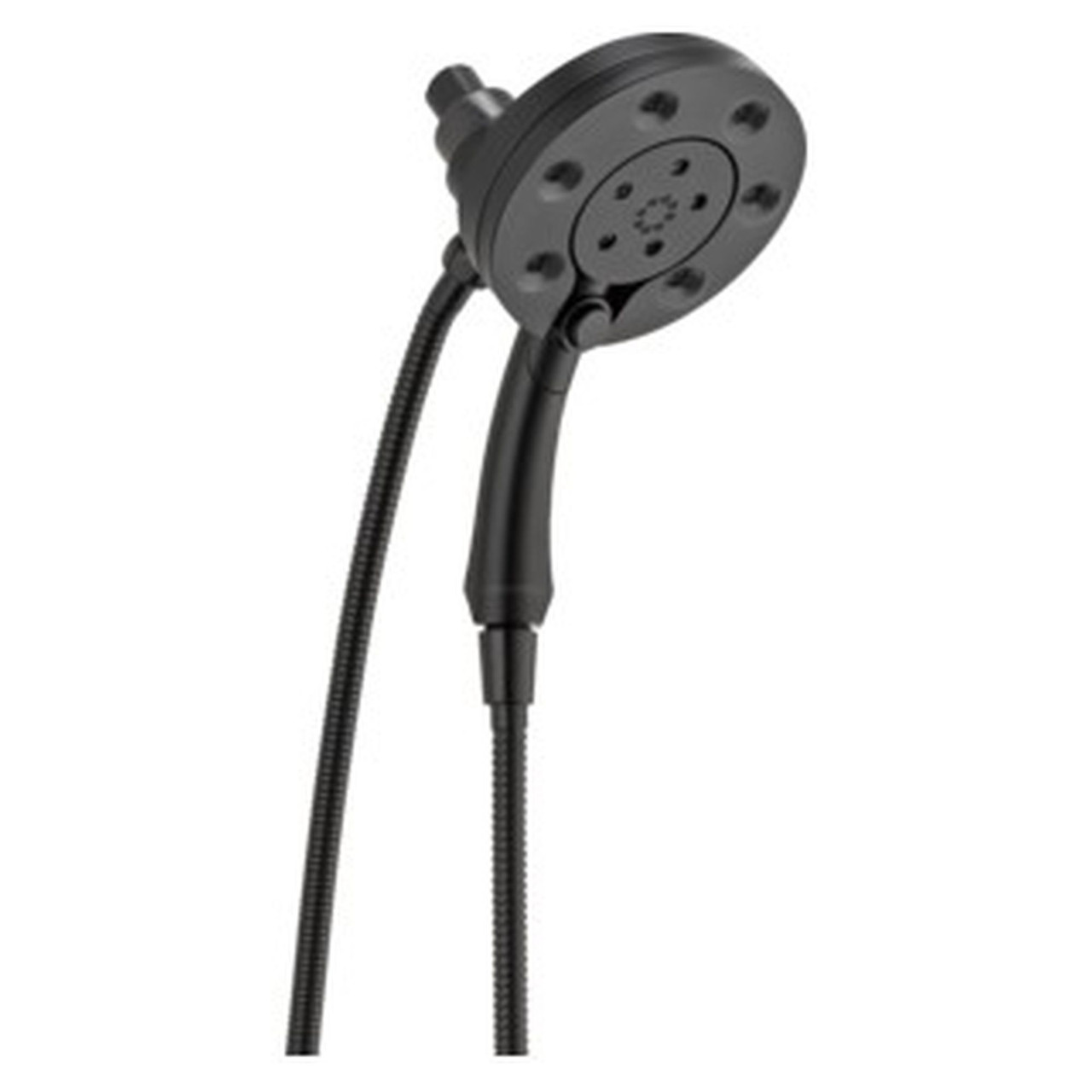58472-BL Universal Showering Components H2Okinetic In2ition 4-Setting Two-in-One Shower, Matte Black