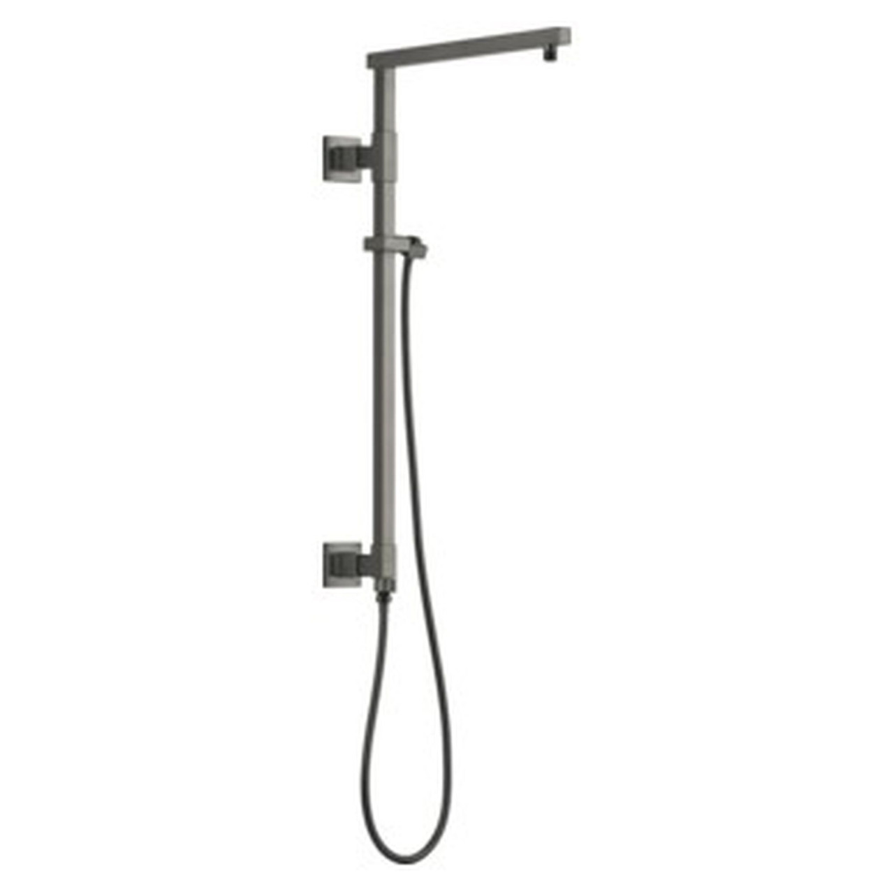 58420-KS-PR Universal Showering Components Emerge 26" Angular Shower Column, Lumicoat Black Stainless