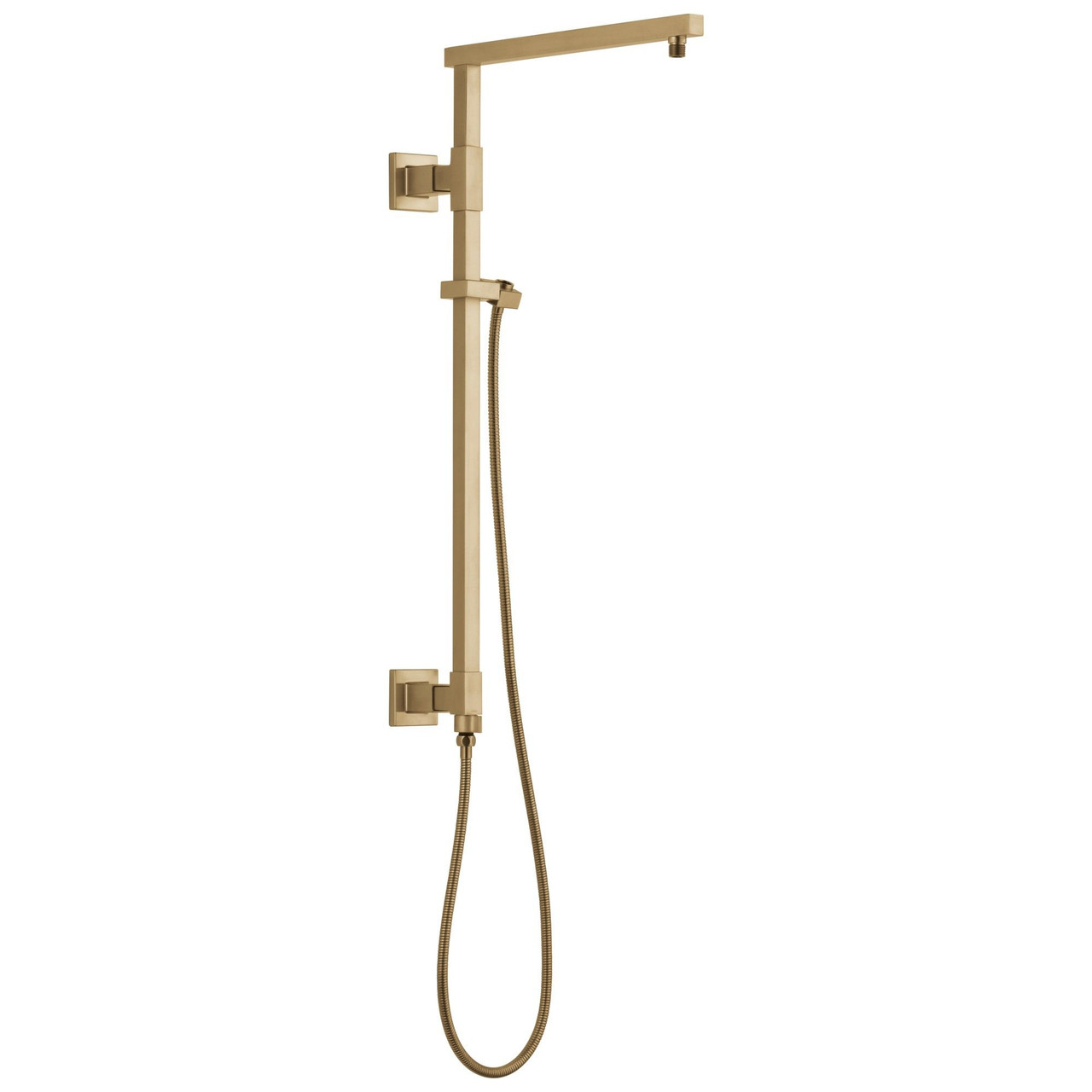 58420-CZ-PR Universal Showering Components Emerge 26" Angular Shower Column, Lumicoat Champagne Bronze