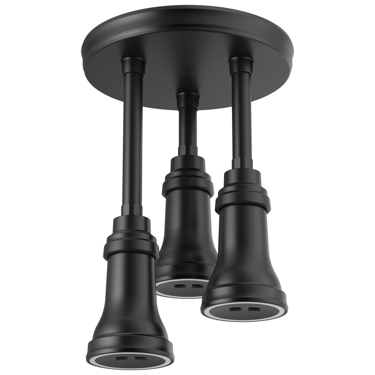 Delta 57190-BL25-L Universal Showering Components LED Pendant Raincan Single-Setting H2Okinetic, Matte Black