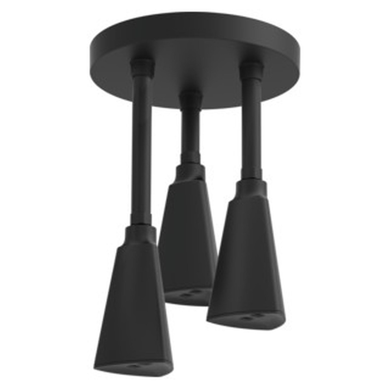 Delta 57140-BL Universal Showering Components H2Okinetic Pendant Raincan Shower Head, Matte Black