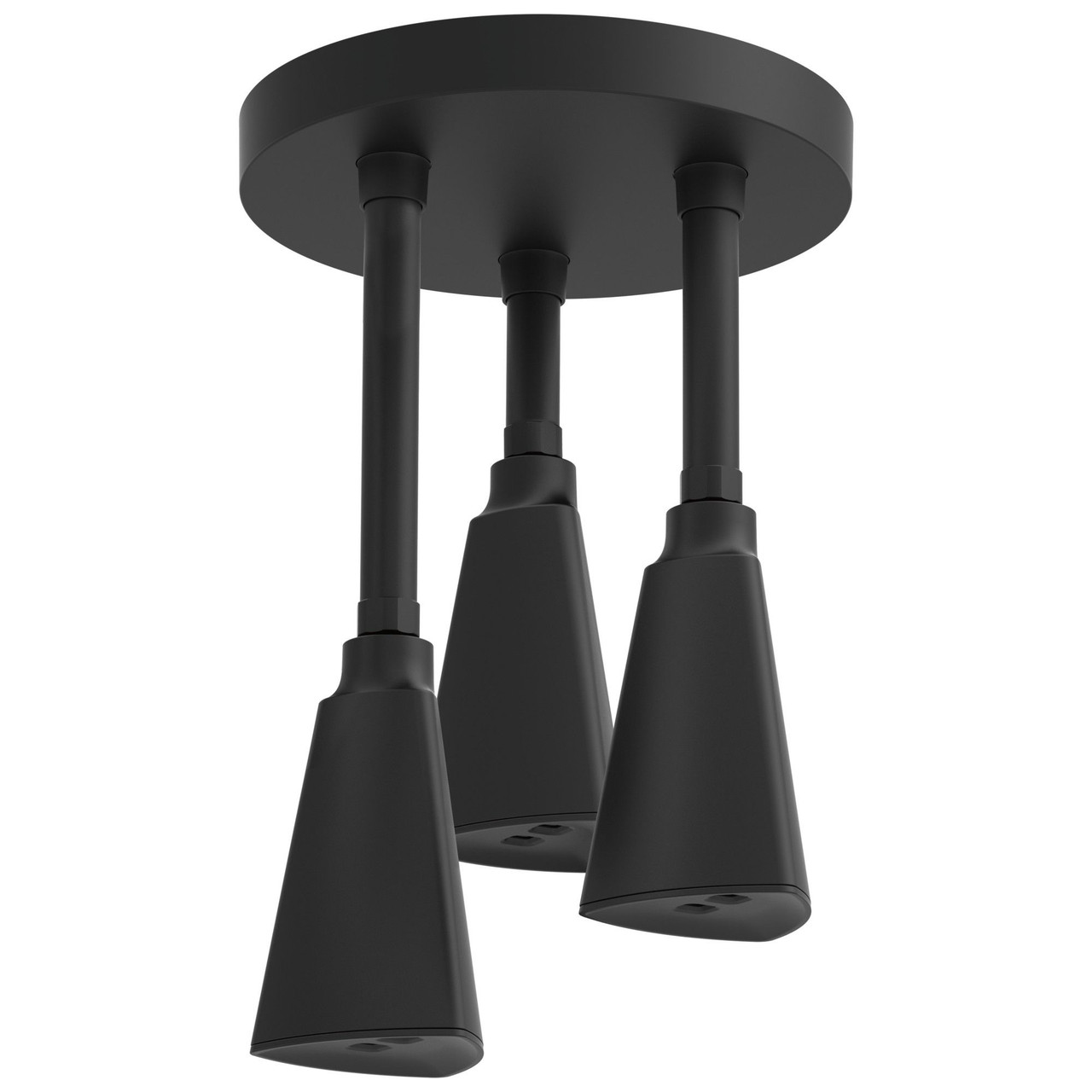Delta 57140-BL Universal Showering Components H2Okinetic Pendant Raincan Shower Head, Matte Black