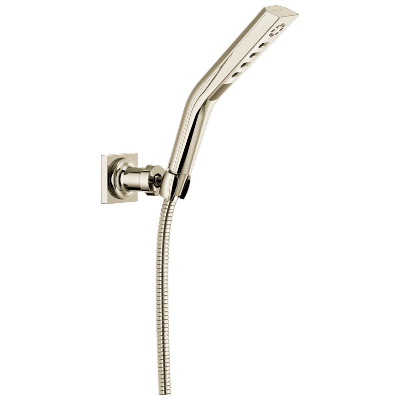 Delta 55799-PN-PR Universal Showering Components H2Okinetic 3-Setting Wall Mount Hand Shower, Lumicoat Polished Nickel