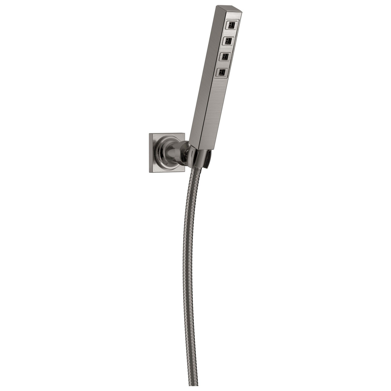 55567-SS-PR Universal Showering Components H2Okinetic Single-Setting Adjustable Wall Mount Hand Shower, Lumicoat Stainless