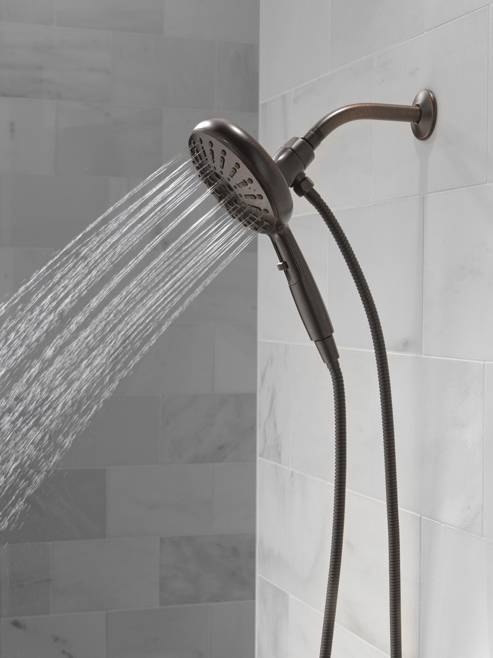 Delta 54910-RB-PK Universal Showering Components 7-Setting SureDock Magnetic Hand Shower, Venetian Bronze