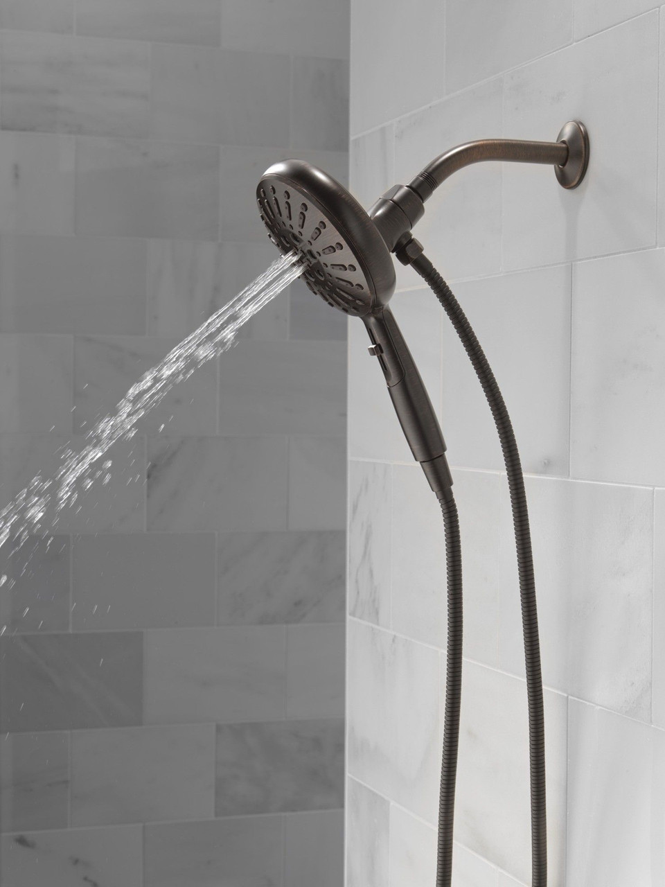 Delta 54910-RB-PK Universal Showering Components 7-Setting SureDock Magnetic Hand Shower, Venetian Bronze