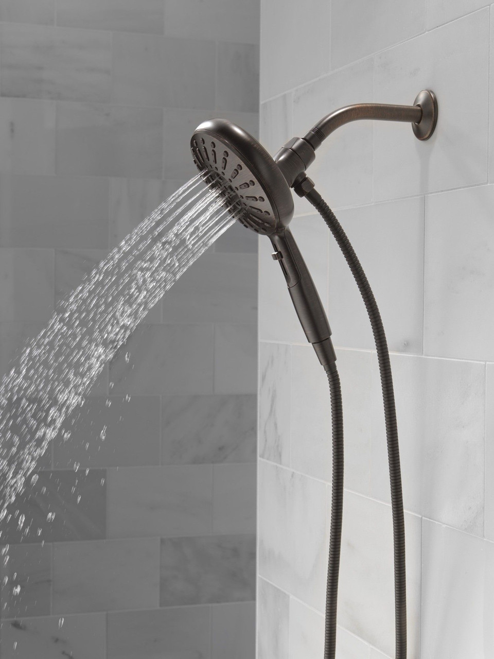 Delta 54910-RB-PK Universal Showering Components 7-Setting SureDock Magnetic Hand Shower, Venetian Bronze