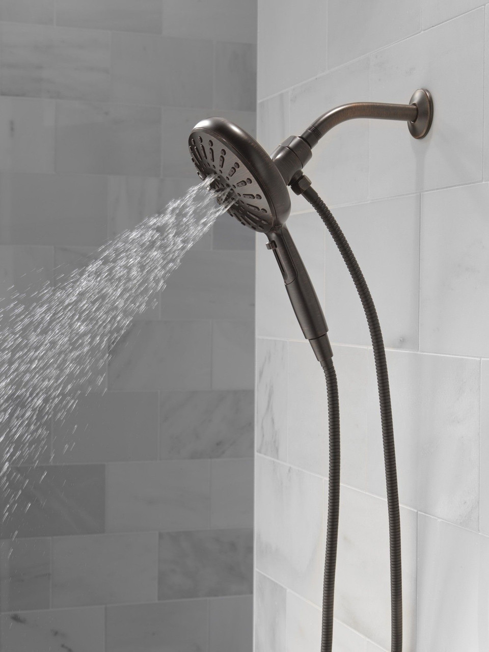 Delta 54910-RB-PK Universal Showering Components 7-Setting SureDock Magnetic Hand Shower, Venetian Bronze