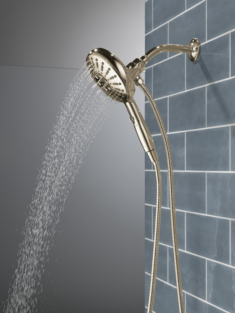 Delta 54910-PN-PR-PK Universal Showering Components 7-Setting SureDock Magnetic Hand Shower, Lumicoat Polished Nickel