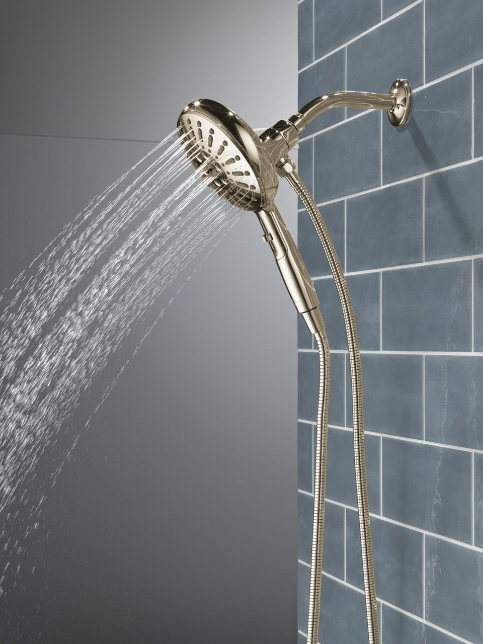 Delta 54910-PN-PR-PK Universal Showering Components 7-Setting SureDock Magnetic Hand Shower, Lumicoat Polished Nickel
