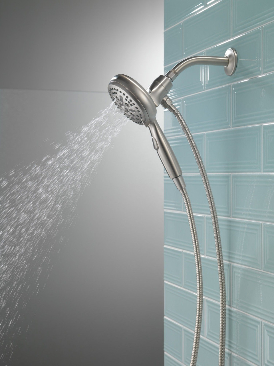 Delta 54810-SS-PK Universal Showering Components 7-Setting SureDock Magnetic Hand Shower, Stainless