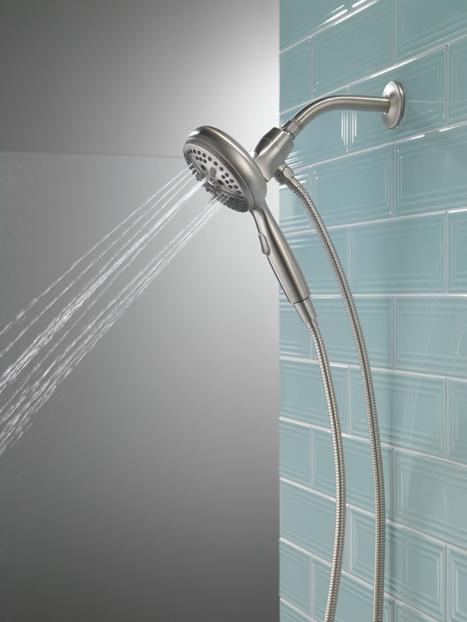 Delta 54810-SS-PK Universal Showering Components 7-Setting SureDock Magnetic Hand Shower, Stainless