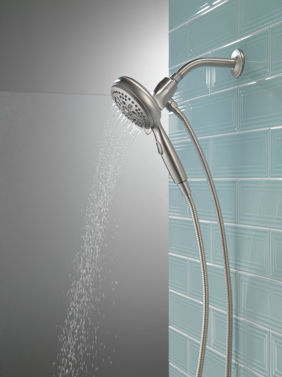 54810-SS-PK Universal Showering Components 7-Setting SureDock Magnetic Hand Shower, Stainless