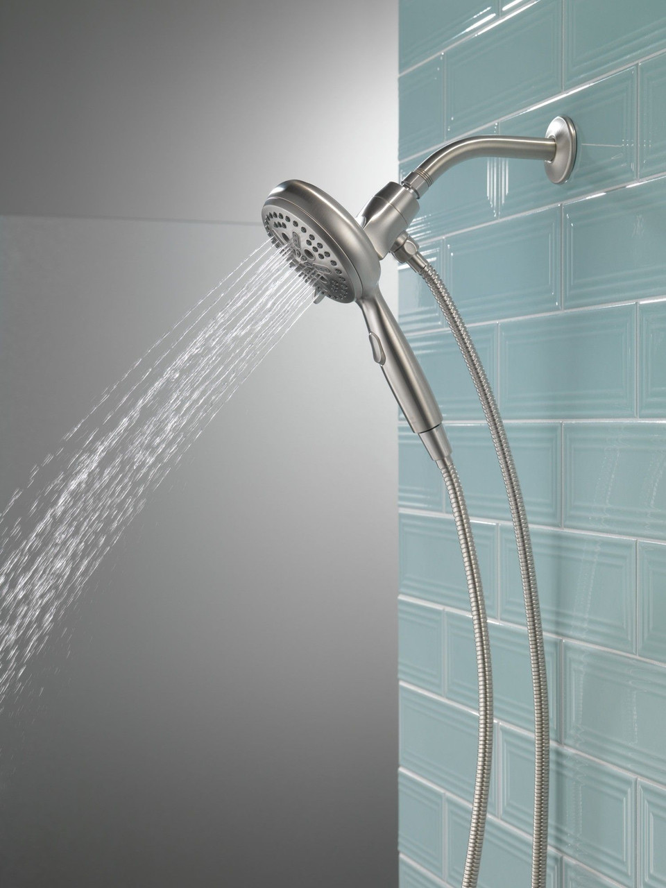 54810-SS-PK Universal Showering Components 7-Setting SureDock Magnetic Hand Shower, Stainless