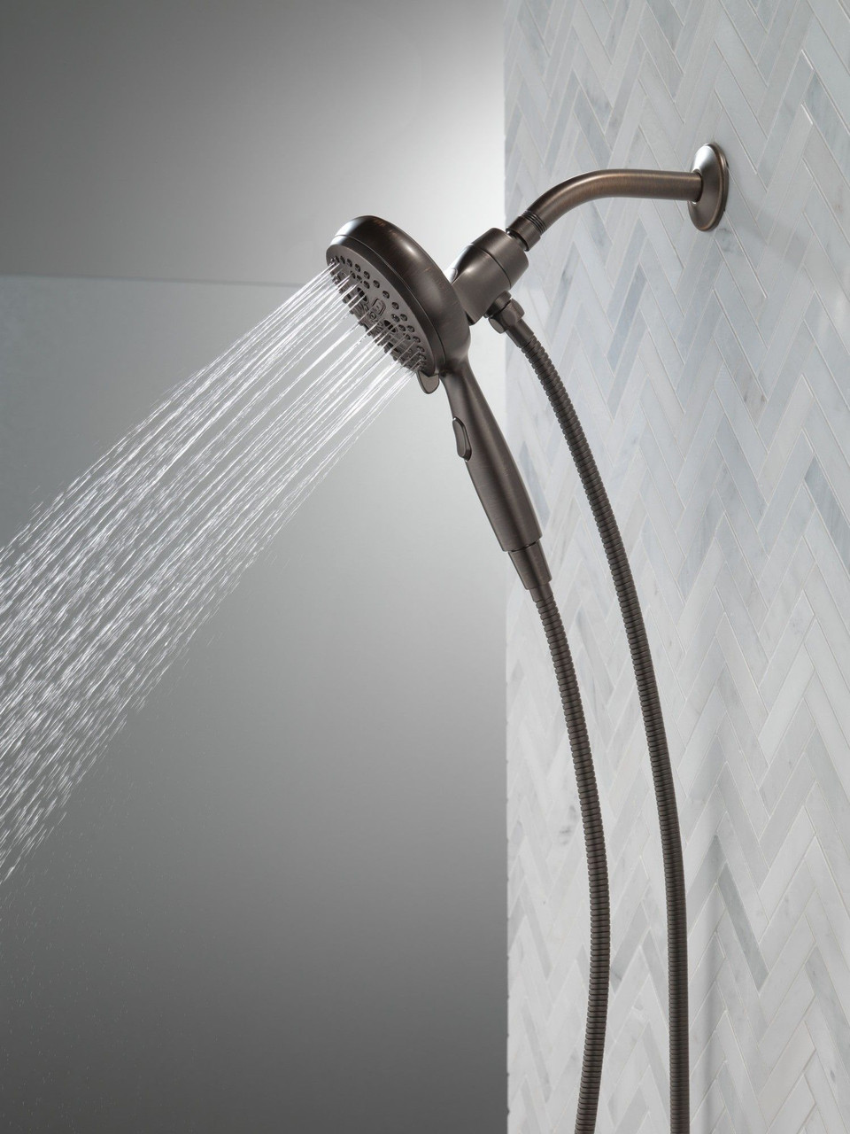 54810-RB-PK Universal Showering Components 7-Setting SureDock Magnetic Hand Shower, Venetian Bronze