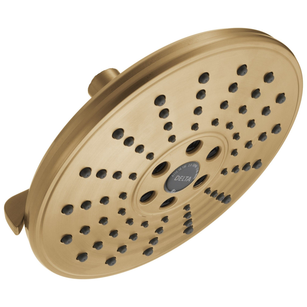 Delta 52688-CZ-PR Universal Showering Components H2Okinetic 3-Setting Raincan Shower Head, Lumicoat Champagne Bronze