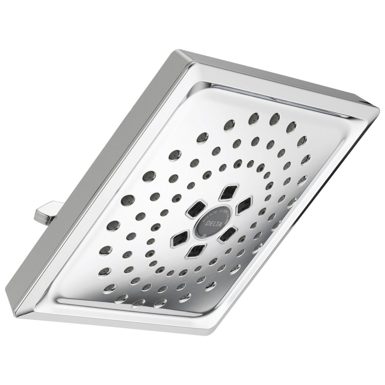Delta 52684-PR Universal Showering Components H2Okinetic 3-Setting Raincan Shower Head, Lumicoat Chrome