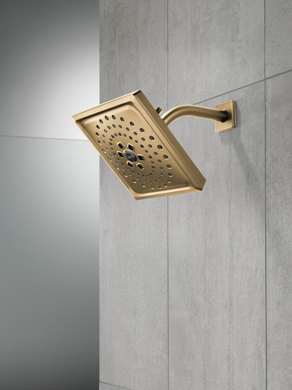 Delta 52684-CZ-PR Universal Showering Components H2Okinetic 3-Setting Raincan Shower Head, Lumicoat Champagne Bronze