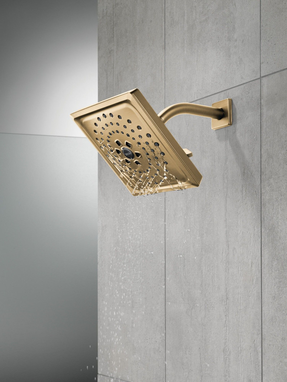 52684-CZ-PR Universal Showering Components H2Okinetic 3-Setting Raincan Shower Head, Lumicoat Champagne Bronze
