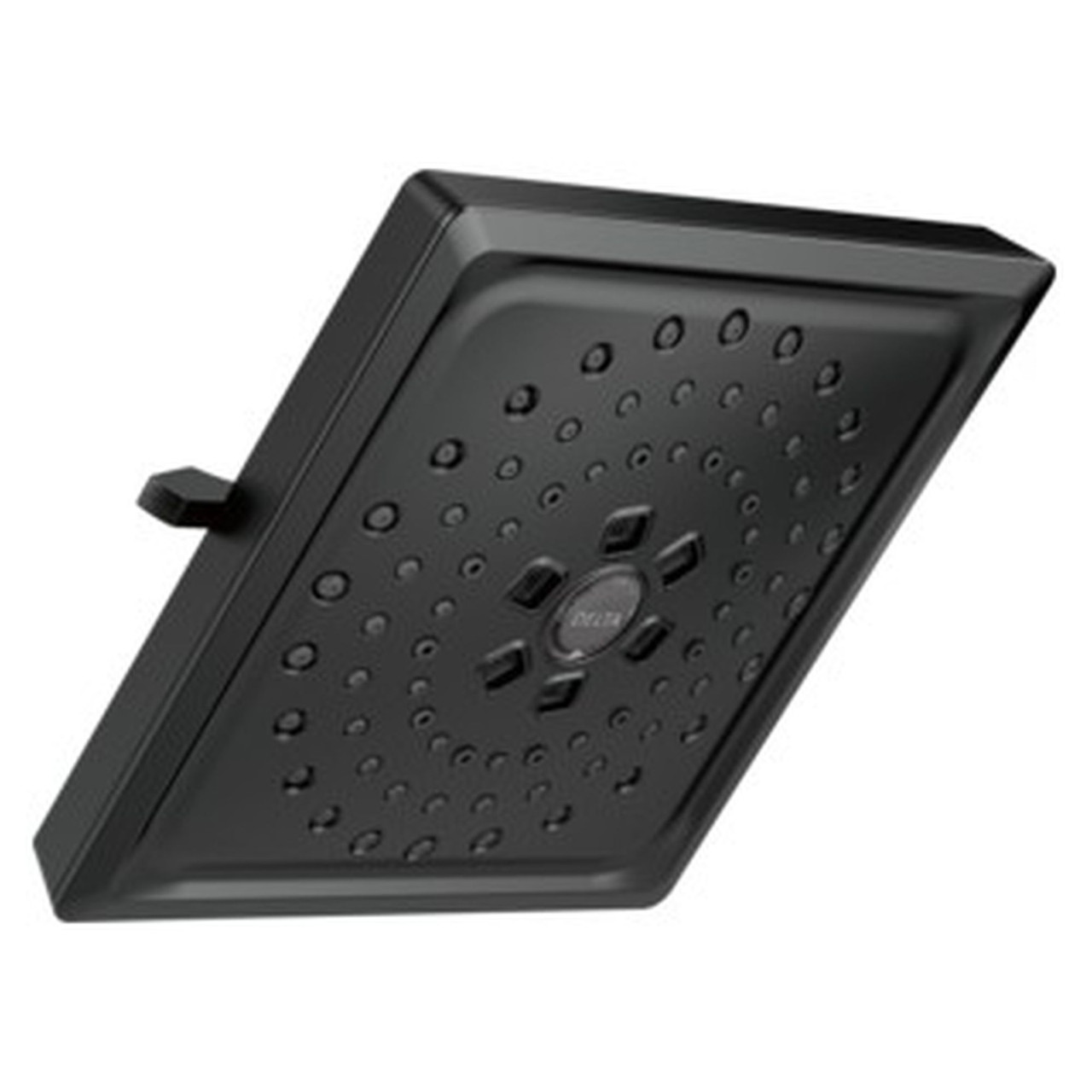 Delta 52684-BL Universal Showering Components H2Okinetic 3-Setting Raincan Shower Head, Matte Black