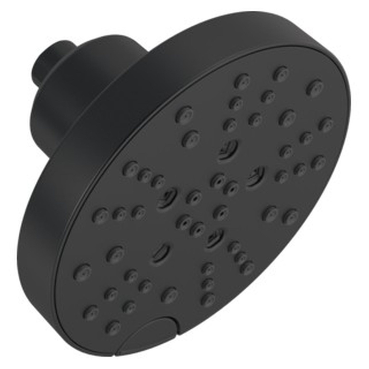 Delta 52668-BL Universal Showering Components H2Okinetic 5-Setting Contemporary Raincan Shower Head, Matte Black
