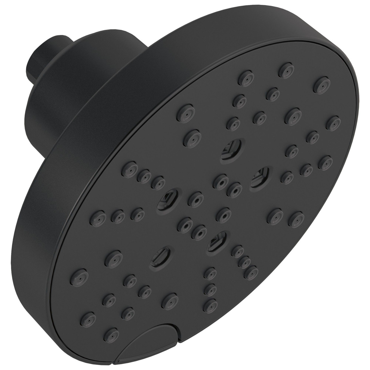 Delta 52668-BL Universal Showering Components H2Okinetic 5-Setting Contemporary Raincan Shower Head, Matte Black