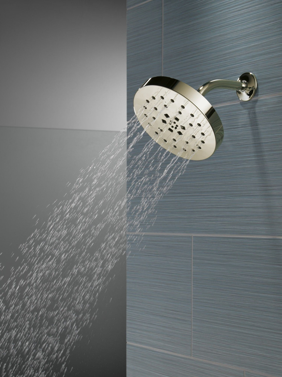 52488-PN-PR Universal Showering Components H2Okinetic 4-Setting Shower Head with Ultrasoak, Lumicoat Polished Nickel