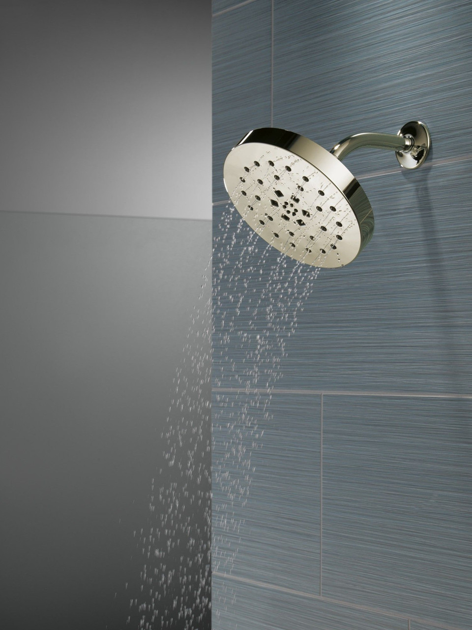 52488-PN-PR Universal Showering Components H2Okinetic 4-Setting Shower Head with Ultrasoak, Lumicoat Polished Nickel