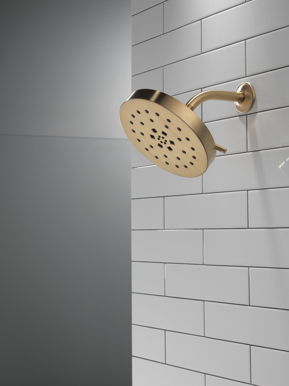 52488-CZ-PR Universal Showering Components H2Okinetic 4-Setting Shower Head with Ultrasoak, Lumicoat Champagne Bronze