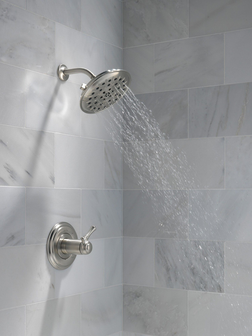 Delta 52487-SS Universal Showering Components UltraSoak 4-Setting Shower Head, Stainless