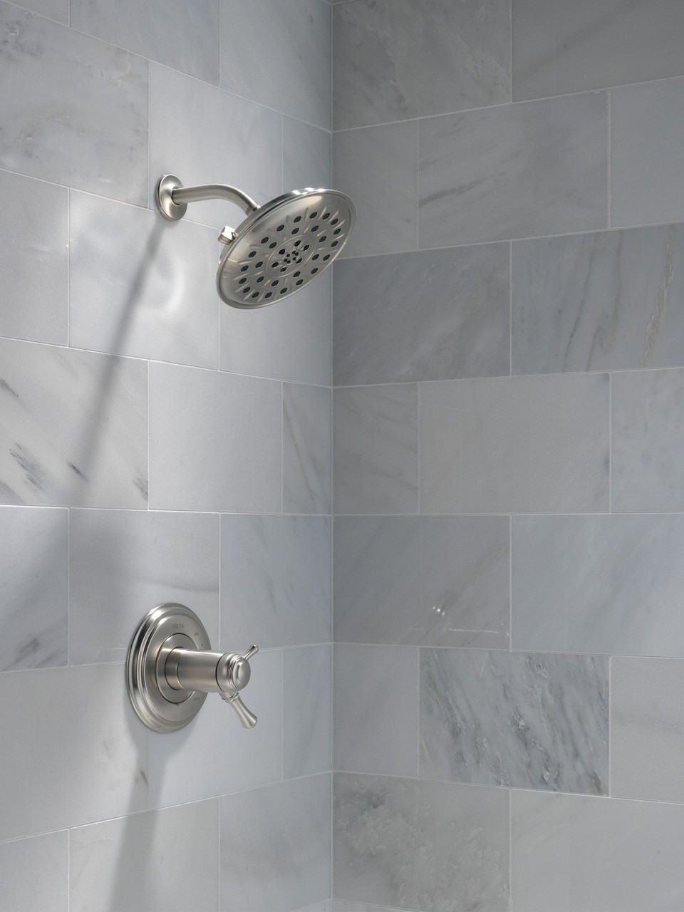 Delta 52487-SS Universal Showering Components UltraSoak 4-Setting Shower Head, Stainless
