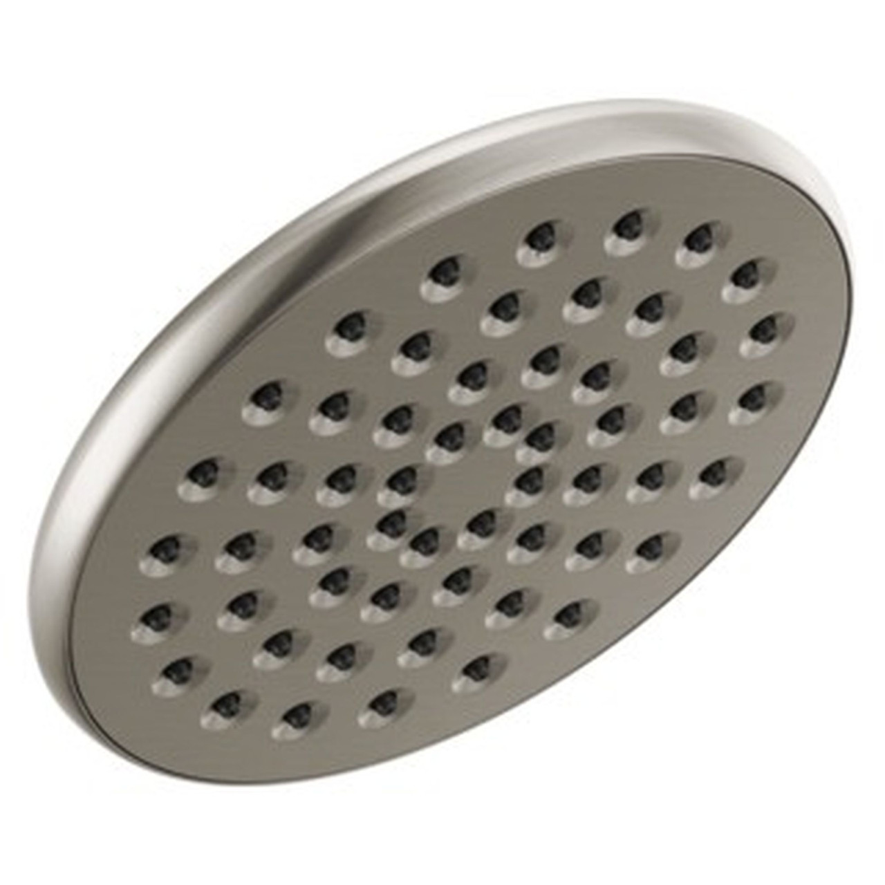 52433-SS Universal Showering Components Single-Setting Raincan Shower Head, Stainless