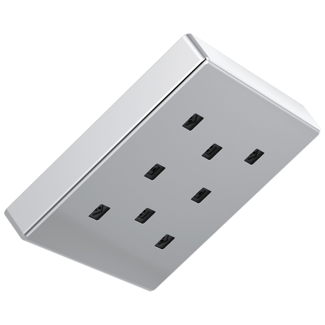 52171-PR Universal Showering Components H2Okinetic Single-Setting Metal Raincan Shower Head, Lumicoat Chrome