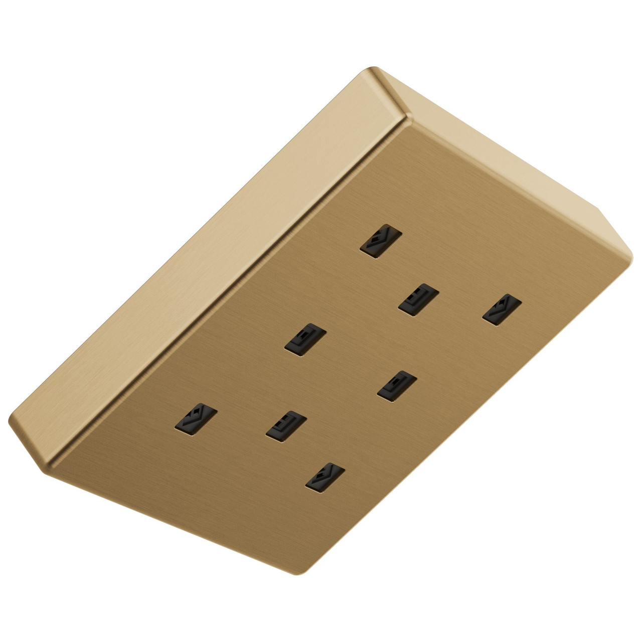 52171-CZ-PR Universal Showering Components H2Okinetic Single-Setting Metal Raincan Shower Head, Lumicoat Champagne Bronze