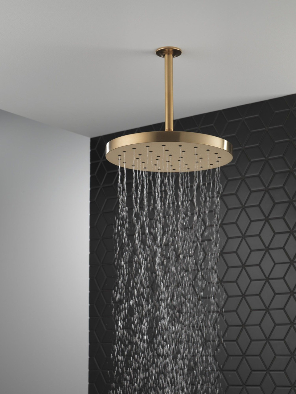 52160-CZ-PR25 Universal Showering Components H2Okinetic Single-Setting Shower Head with Ultrasoak, Lumicoat Champagne Bronze