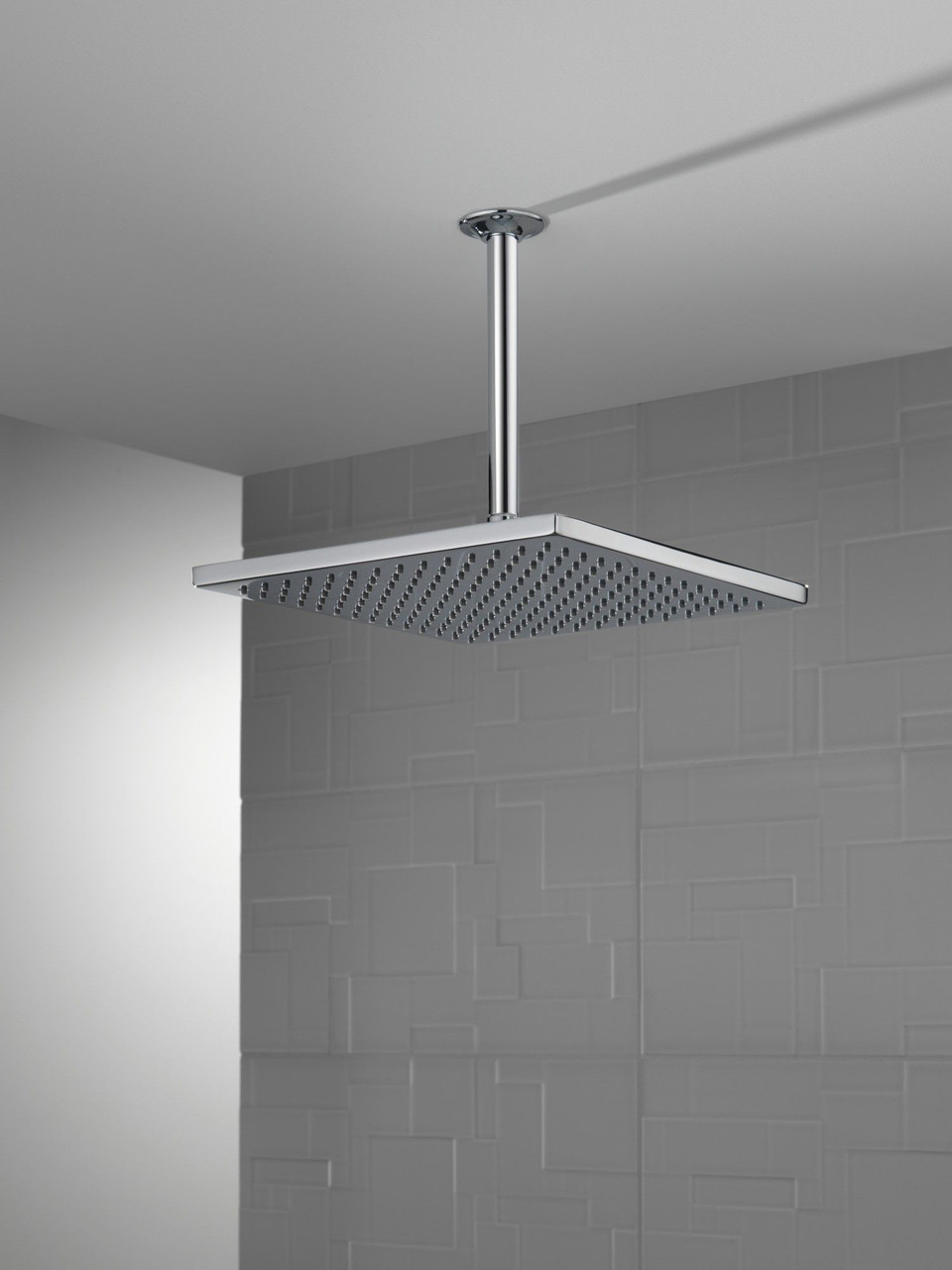 52159-PR25 Universal Showering Components Single-Setting Metal Raincan Shower Head, Lumicoat Chrome