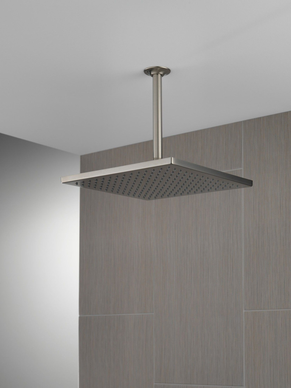 52159-SS25 Universal Showering Components Single-Setting Metal Raincan Shower Head, Stainless