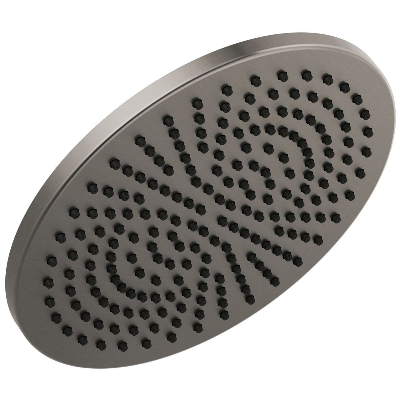 52158-KS-PR25 Universal Showering Components Single-Setting Metal Raincan Shower Head, Lumicoat Black Stainless