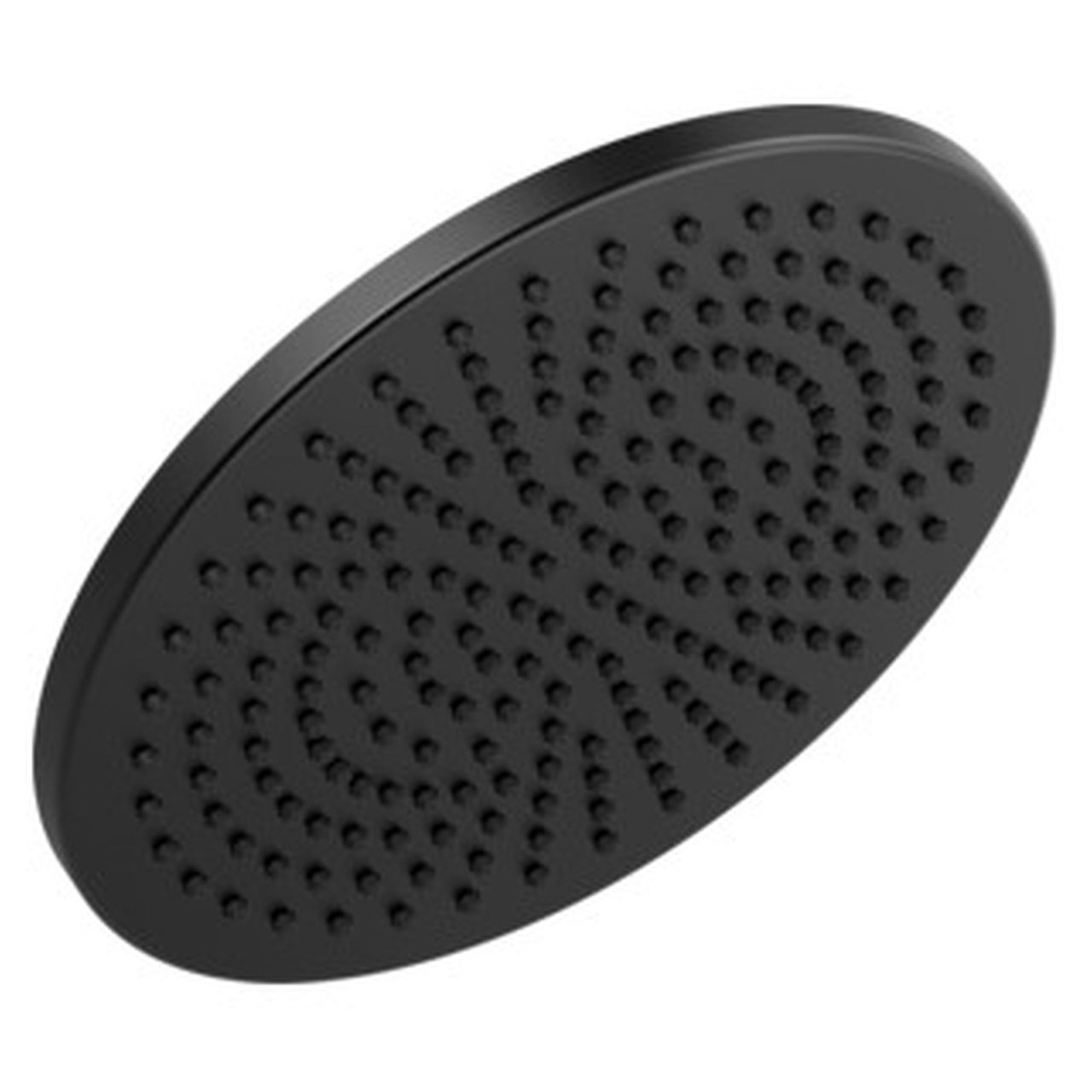 52158-BL25 Universal Showering Components Single-Setting Metal Raincan Shower Head, Matte Black