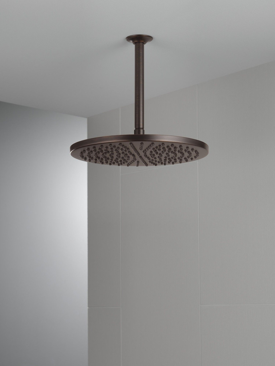 52158-RB25 Universal Showering Components Single-Setting Metal Raincan Shower Head, Venetian Bronze