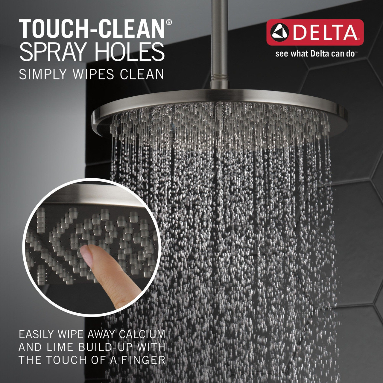 52158-SS-PR25 Universal Showering Components Single-Setting Metal Raincan Shower Head, Lumicoat Stainless