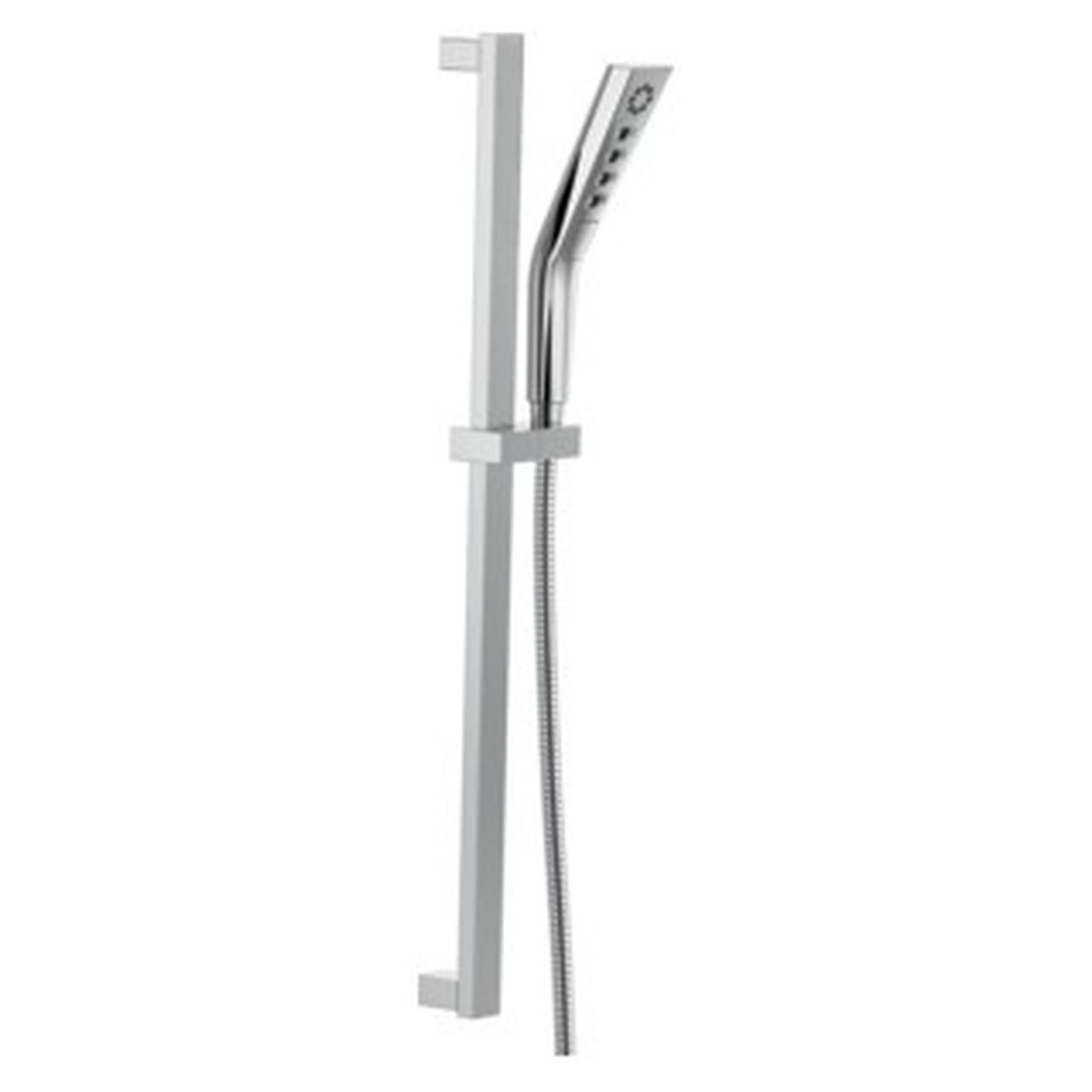 51799-PR Universal Showering Components H2Okinetic 3-Setting Slide Bar Hand Shower, Lumicoat Chrome