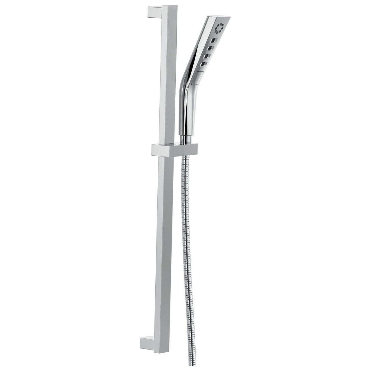 51799-PR Universal Showering Components H2Okinetic 3-Setting Slide Bar Hand Shower, Lumicoat Chrome