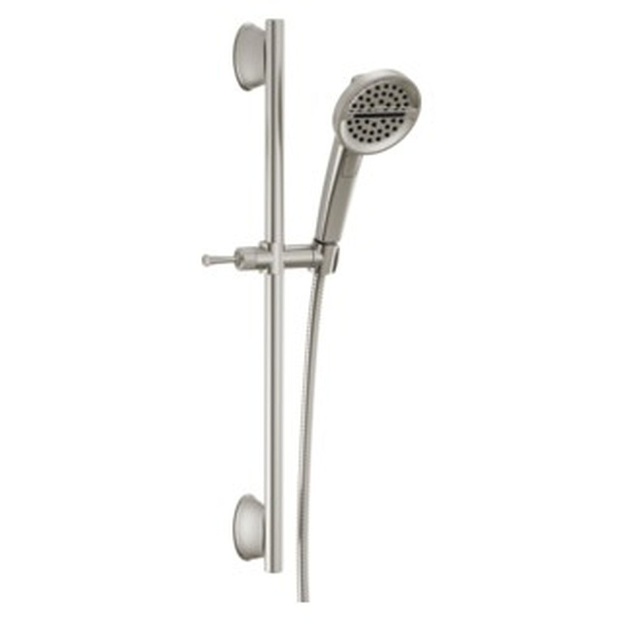 51386-SS-PR Universal Showering Components 3-Setting Slide Bar Handshower, Lumicoat Stainless